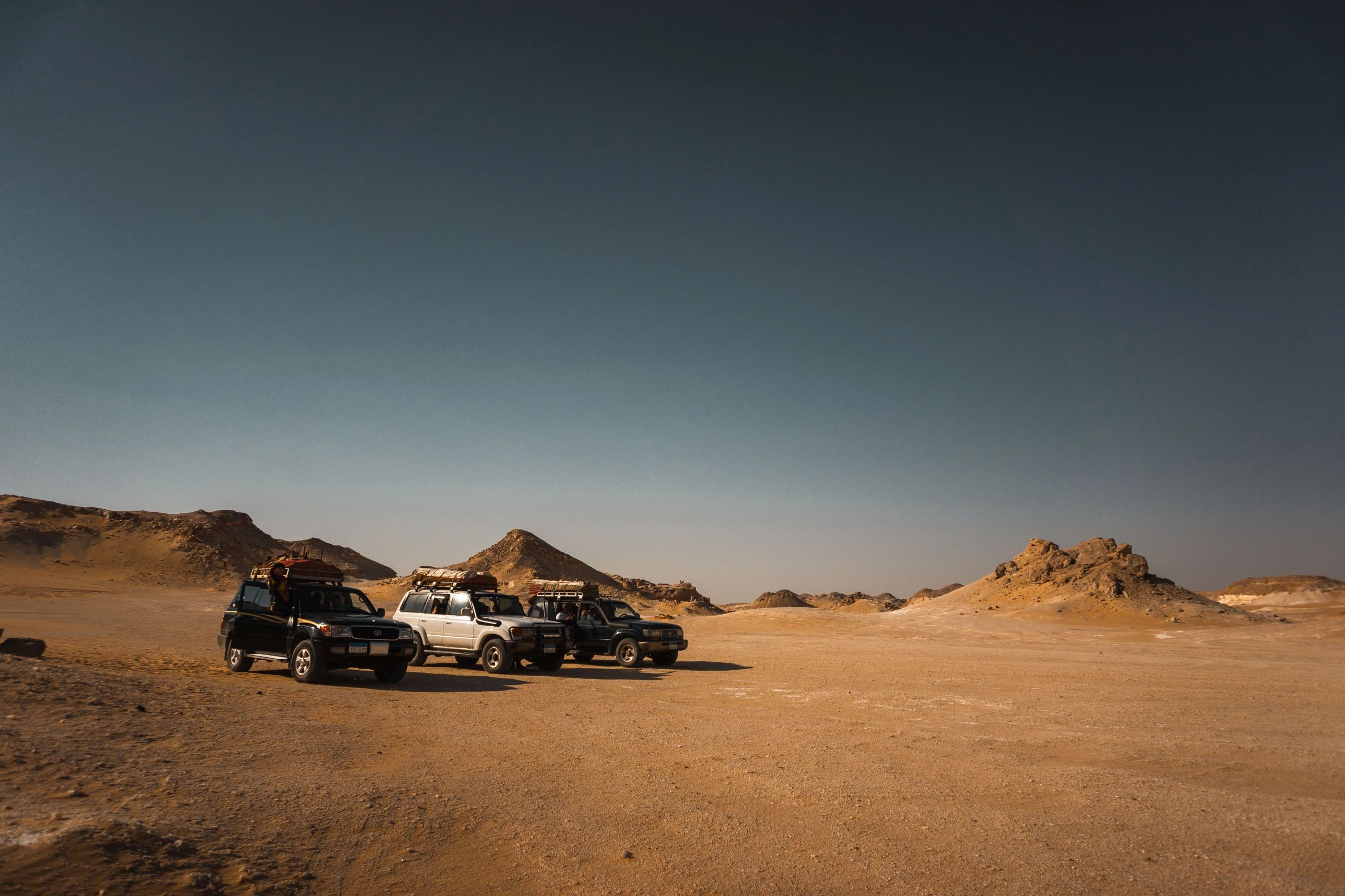 Wide desert landscape for adventure travel